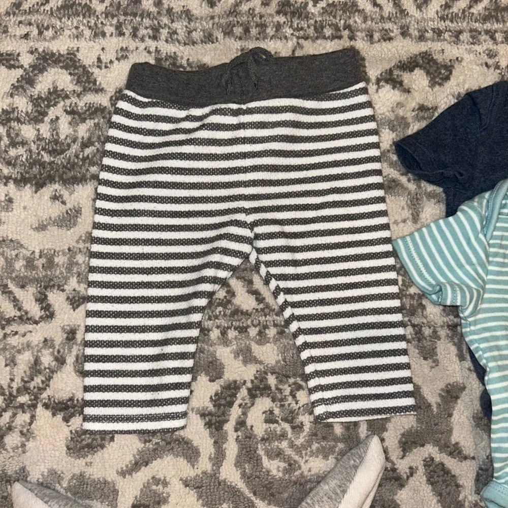 12 Piece Baby Boy Size 3-6M Mixed Bundle & Converse All-Star Crib Shoes (Size 3)